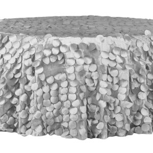 10 Seater Tablecloth - Circle Petal Silver